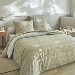 Fantasie Bedlinnen|Vlak Laken<Blancheporte Bedlinnen Anceny in katoen beige