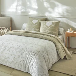 Fantasie Bedlinnen|Vlak Laken<Blancheporte Bedlinnen Anceny in katoen beige