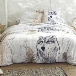 Fantasie Bedlinnen|Vlak Laken<Blancheporte Bedlinnen Artic, in bedrukt flanel taupe