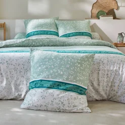 Fantasie Bedlinnen|Dekbedovertrek<Blancheporte Bedlinnen Constance met bladerenprint, in katoen amandel