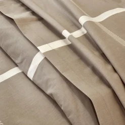 Fantasie Bedlinnen|Vlak Laken<Blancheporte Bedlinnen César, in katoen met ruitjesprint beige