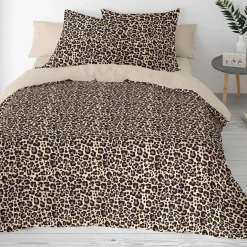 Fantasie Bedlinnen|Kussensloop<Blancheporte Bedlinnen met luipaardprint - katoen chocolade
