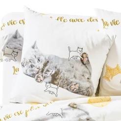 Fantasie Bedlinnen|Vlak Laken<Blancheporte Bedlinnen Mimie - katoen wit