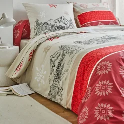 Fantasie Bedlinnen|Vlak Laken<Blancheporte Bedlinnen Montana in flanel rood