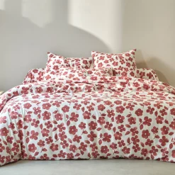Fantasie Bedlinnen|Kussensloop<Blancheporte Bedlinnen Petunia in bedrukt flanel rozenhout