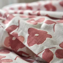 Fantasie Bedlinnen|Kussensloop<Blancheporte Bedlinnen Petunia in bedrukt flanel rozenhout