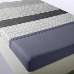 Fantasie Bedlinnen|Vlak Laken<Colombine Bedlinnen Tommy in katoen met geometrische print grijs