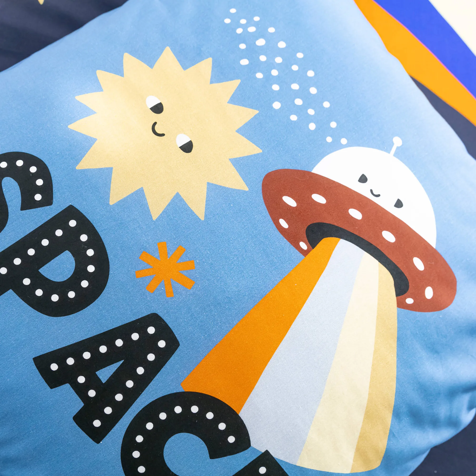 Bedlinnenset Kids|Bedlinnenset Kids<Colombine des petits Bedlinnen voor kids, Galaxy met kattenprint, 1 persoon - katoen marine