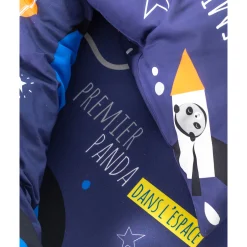 Bedlinnenset Kids|Bedlinnenset Kids<Colombine des petits Bedlinnen voor kinderen Pao - katoen met ruimteprint marine