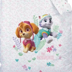Bedlinnenset Kids|Delige Bedlinnenset<Patpatrouille Bedlinnenset Paw Patrol - katoen roze / wit