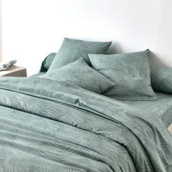 Fantasie Bedlinnen|Vlak Laken<Blancheporte Bedrukt bedlinnen Marie, in katoen eucalyptus