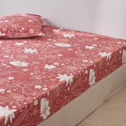Fantasie Bedlinnen|Vlak Laken<Blancheporte Bedrukt bedlinnen Pénélope, in katoen rozenhout