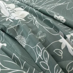 Fantasie Bedlinnen|Vlak Laken<Blancheporte Bedrukt bedlinnen Pénélope, in katoen eucalyptus