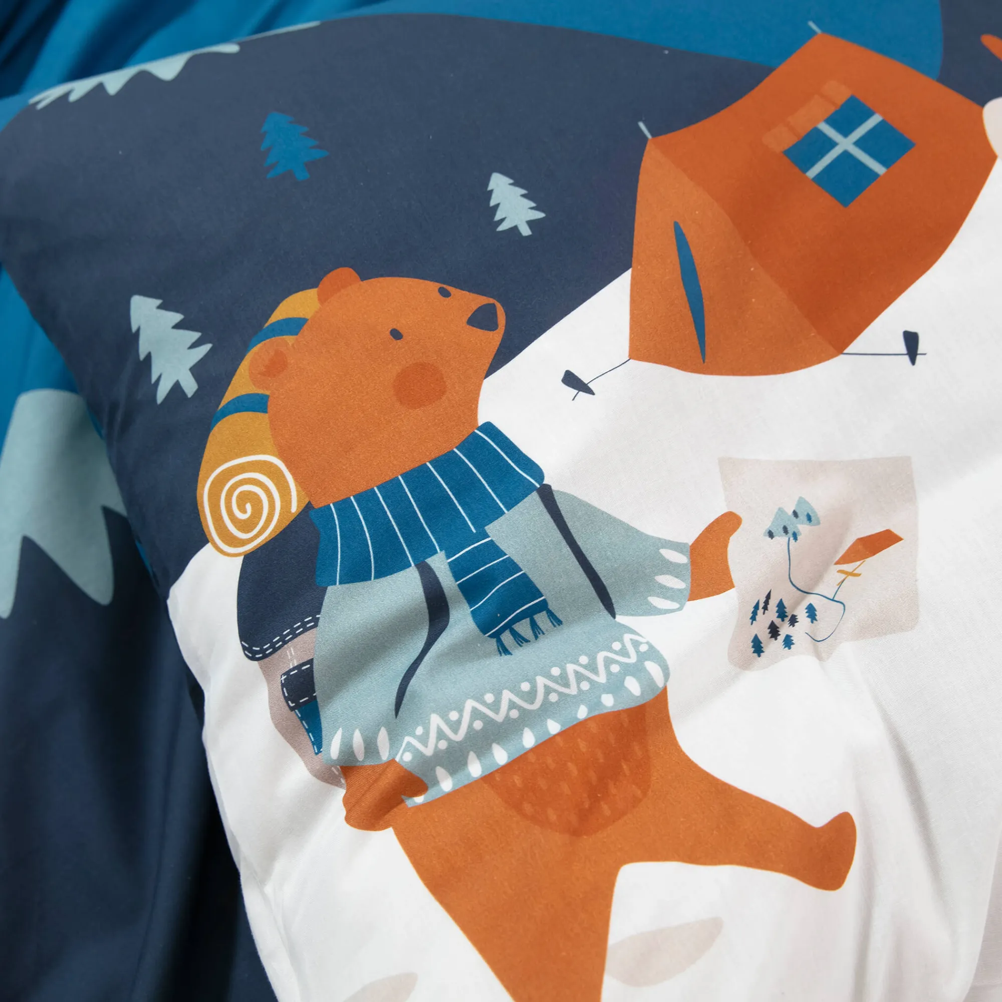 Bedlinnenset Kids|Bedlinnenset Kids<Colombine des petits Bedrukt bedlinnen voor kinderen Rando - katoen wit