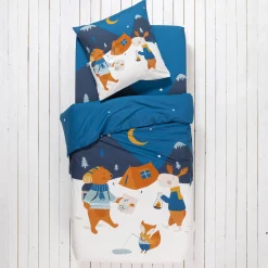 Bedlinnenset Kids|Bedlinnenset Kids<Colombine des petits Bedrukt bedlinnen voor kinderen Rando - katoen wit
