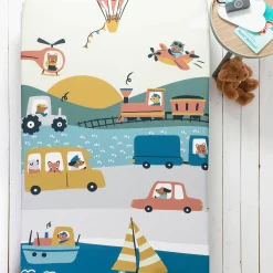 Bedlinnenset Kids|Bedlinnenset Kids<Colombine des petits Bedrukt bedlinnen voor kinderen Trafic, 1 persoon - katoen beige