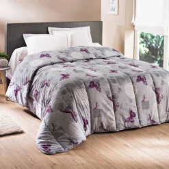 Dekbed<Blancheporte Bedrukt dekbed in katoen Célestine 400g/m2 grijs / parma