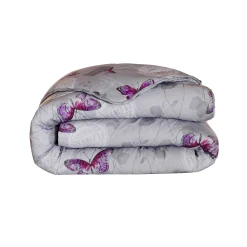 Dekbed<Blancheporte Bedrukt dekbed in katoen Célestine 400g/m2 grijs / parma