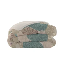 Dekbed<Blancheporte Bedrukt dekbed in microvezel Catalan 200 g/m² blauw / roze