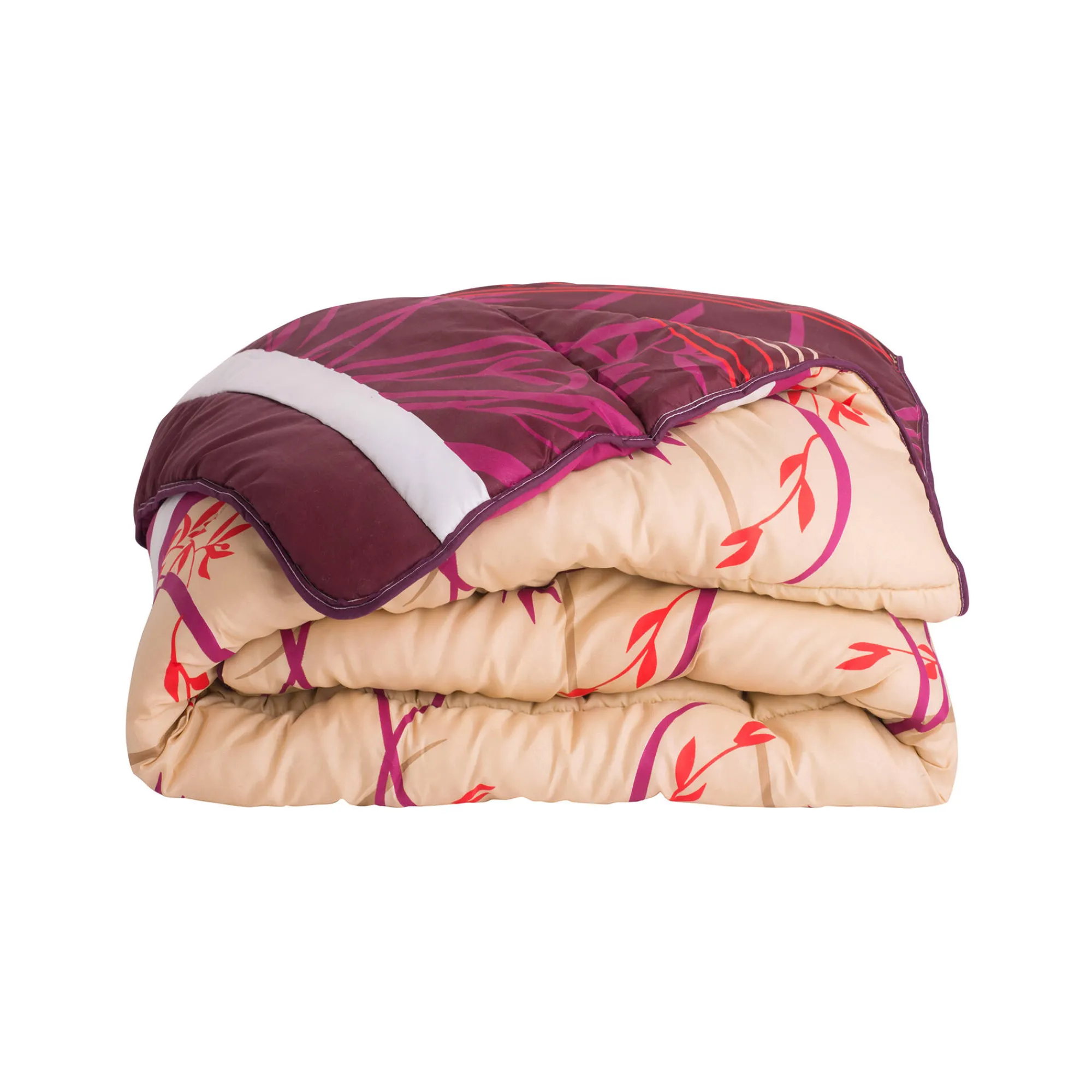 Dekbed<Blancheporte Bedrukt dekbed in microvezel Floral 200 g/m2 fuchsia