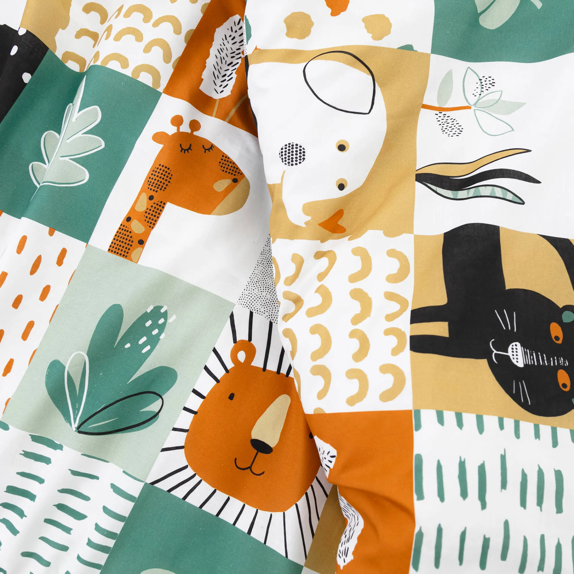 Bedlinnenset Kids|Bedlinnenset Kids<Blancheporte Bedrukt kinderbedlinnen Africa - katoen wit