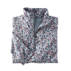 T-Shirt En Topje<Blancheporte Bedrukt T-shirt met opstaande ritskraag grijsblauw