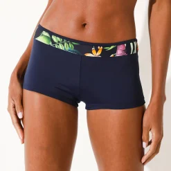 Badmode|Badmode<Blancheporte Bedrukte bikinishorty Banna marine / veelkleurig