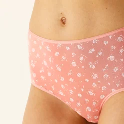 Slip En Shorty<Blancheporte Bedrukte maxislip in stretchkatoen - set van 10 smaragd / roze