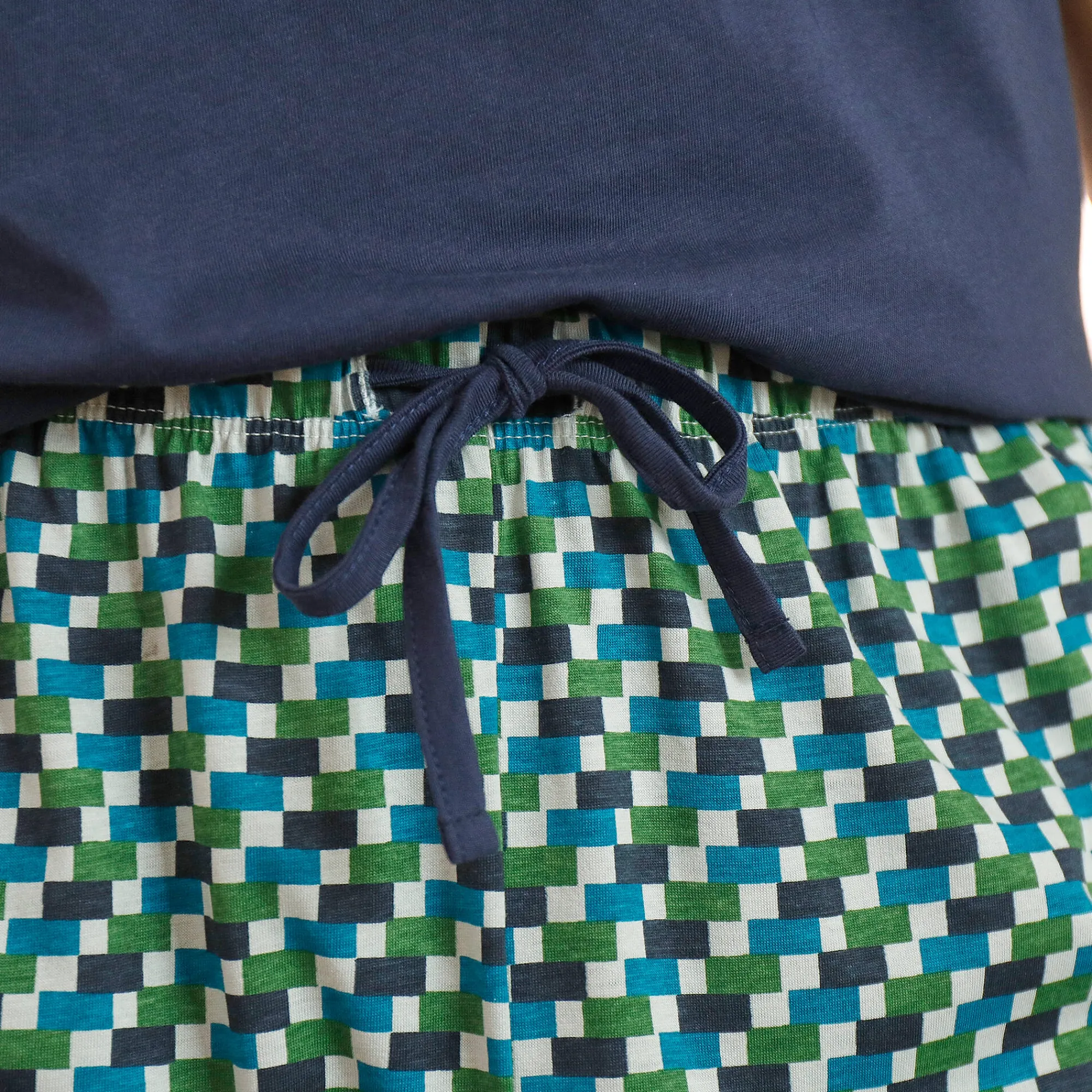 Pyjama En Kamerjas<Blancheporte Bedrukte pyjamabroek marine / blauw