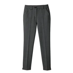 Broek<Blancheporte Bedrukte slimbroek, miilanotricot zwart / grijs