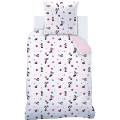 Bedlinnenset Kids|Delige Bedlinnenset<Minnie Bedset ® - katoen roze