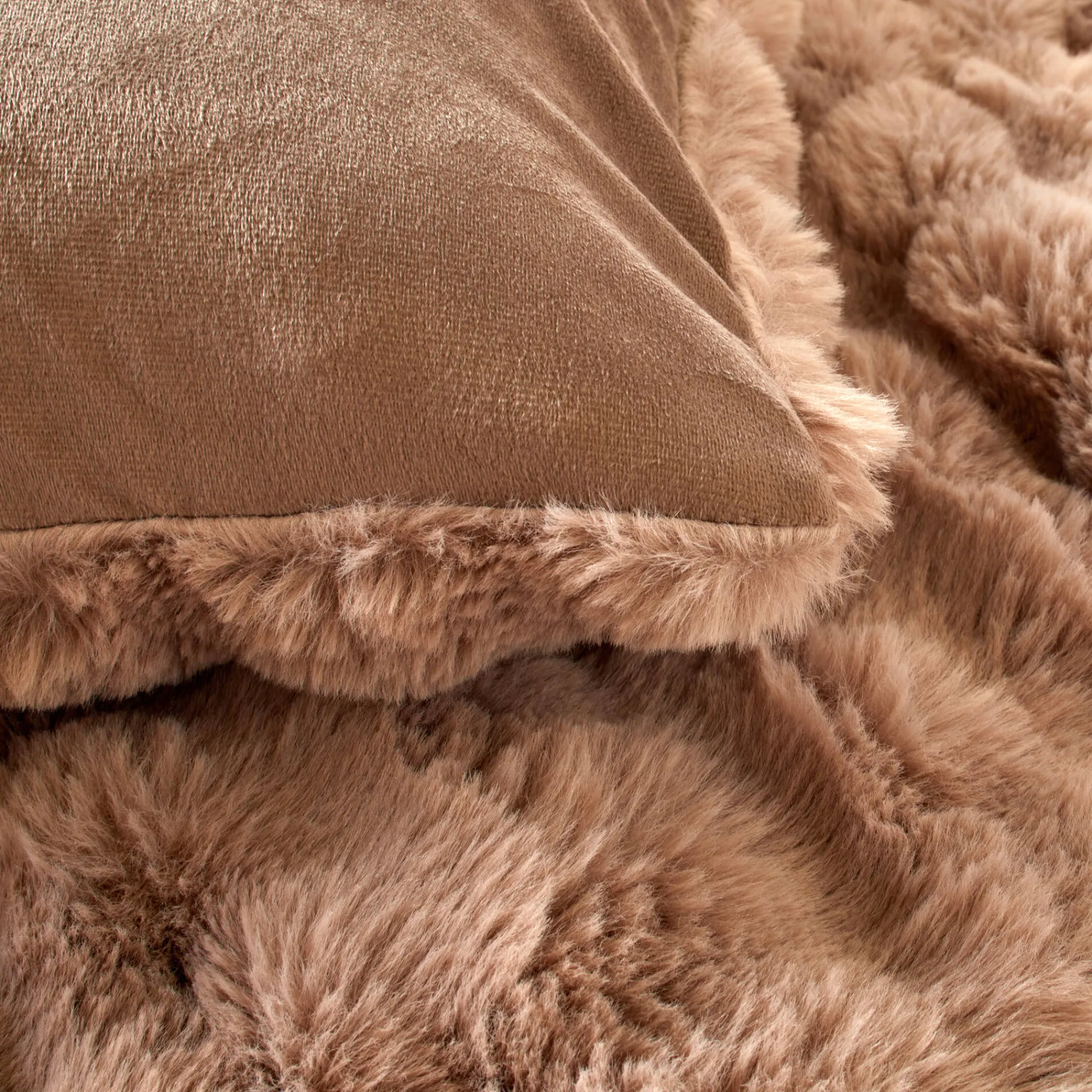 Deken En Bedsprei|Deken, Boutis En Bedsprei<Blancheporte Bedsprei en kussensloop, bontaspect grijsbeige