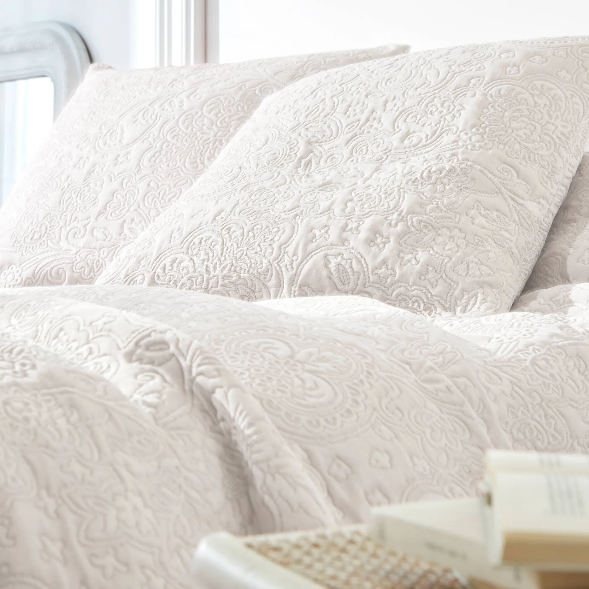 Deken En Bedsprei|Deken, Boutis En Bedsprei<Blancheporte Bedsprei in boutisstijl Mélissa naturel