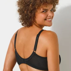Beha<Playtex Beha Cross Your Heart in kant - met beugels zwart