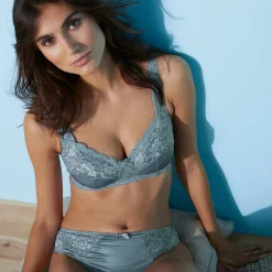 Beha<Confidence Lingerie Beha met kant zonder beugels Avila - set van 2 leiblauw + laguneblauw