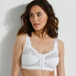Beha<Blancheporte Beha met sluiting vooraan - zonder beugels wit