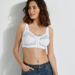 Beha<Blancheporte Beha met sluiting vooraan - zonder beugels wit