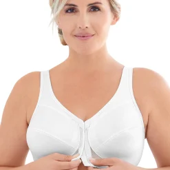 Beha<Glamorise Beha met sluiting vooraan en speciaal rugpand MagicLift wit