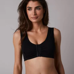 Beha<Blancheporte Beha zonder beugels met sluiting vooraan - set van 2 zwart