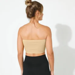 Beha<Blancheporte Behatopje in bandeaumodel zonder beugels - set van 2 zwart + nude