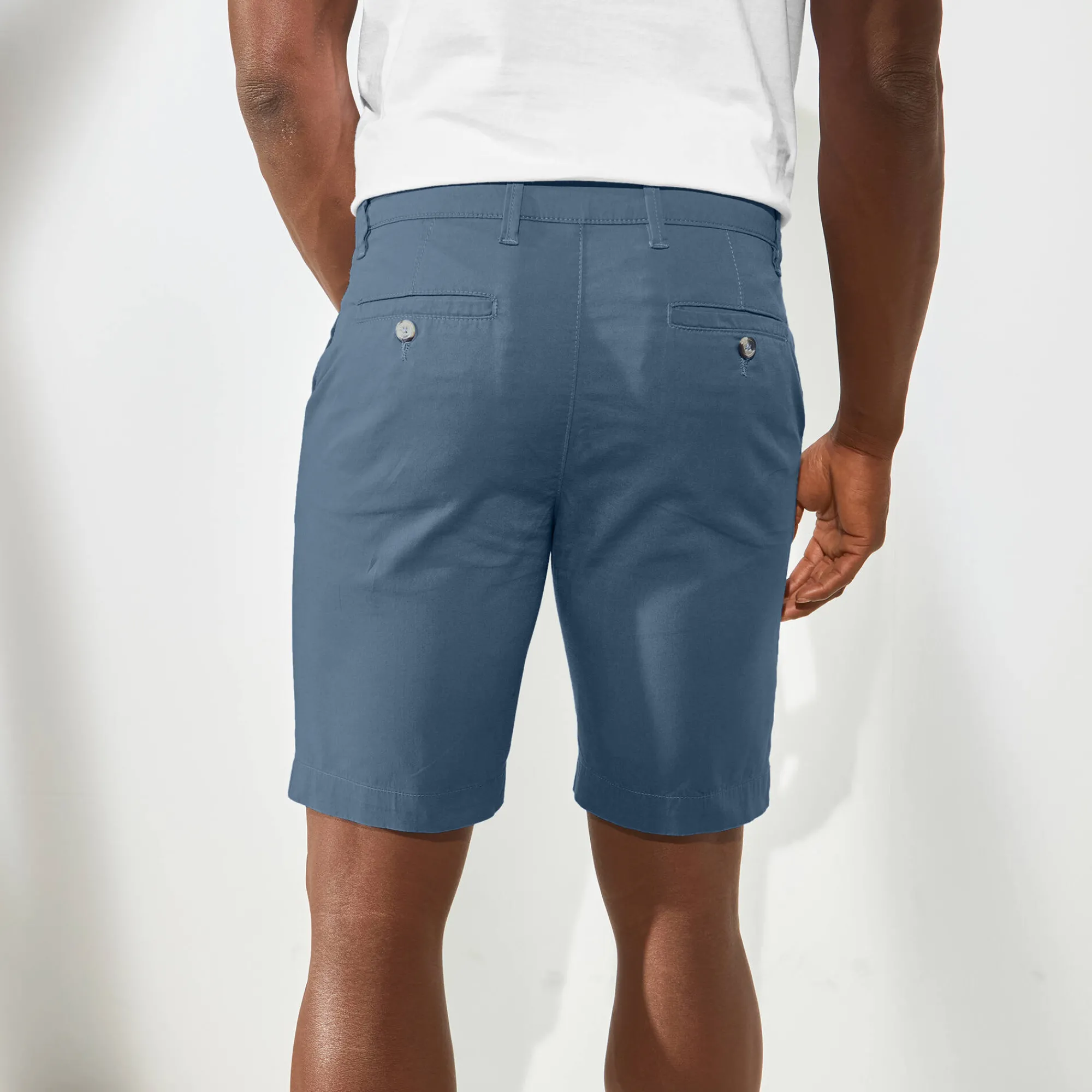 Short En Bermuda<Blancheporte Bermuda chino ceinture arrondie sous le ventre grijsblauw