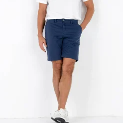 Short En Bermuda<Blancheporte Bermuda chino uni toile sergé stretch morphologie classique marine