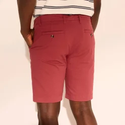Short En Bermuda<Blancheporte Bermuda chino uni toile sergé stretch morphologie classique grijzig koraal