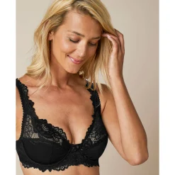 Feestelijke Lingerie|Beha<Confidence Lingerie Beugelbeha in kant Cerignola - set van 2 zwart + wit