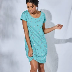 Nachthemd<Blancheporte Bigshirt - set van 2 antraciet + aqua