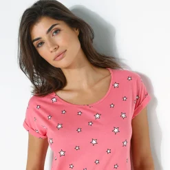 Nachthemd<Blancheporte Bigshirt - set van 2 fuchsia + antraciet