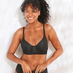Badmode|Badmode<Blancheporte Bikinibeha in korfmodel, Calayo, met beugels zwart