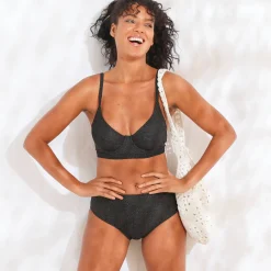 Badmode|Badmode<Blancheporte Bikinibeha in korfmodel, Calayo, met beugels zwart