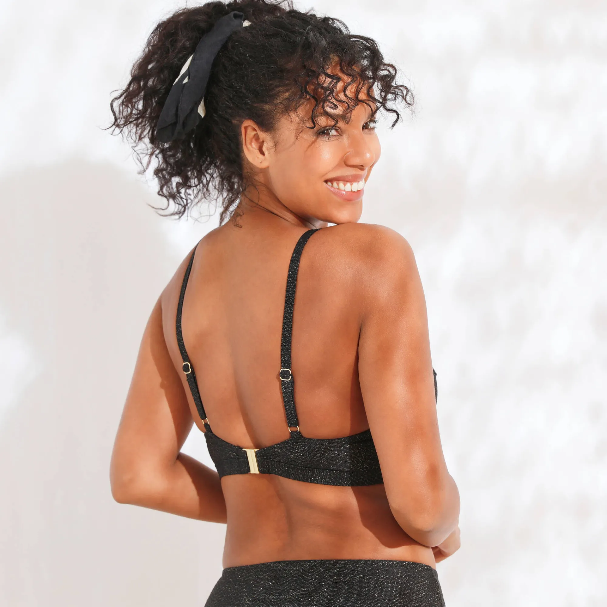 Badmode|Badmode<Blancheporte Bikinibeha in korfmodel, Calayo, met beugels zwart