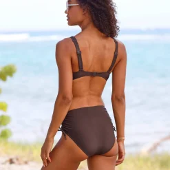 Badmode|Badmode<Blancheporte Bikinibeha Solaro in foulardmodel - met beugels chocolade